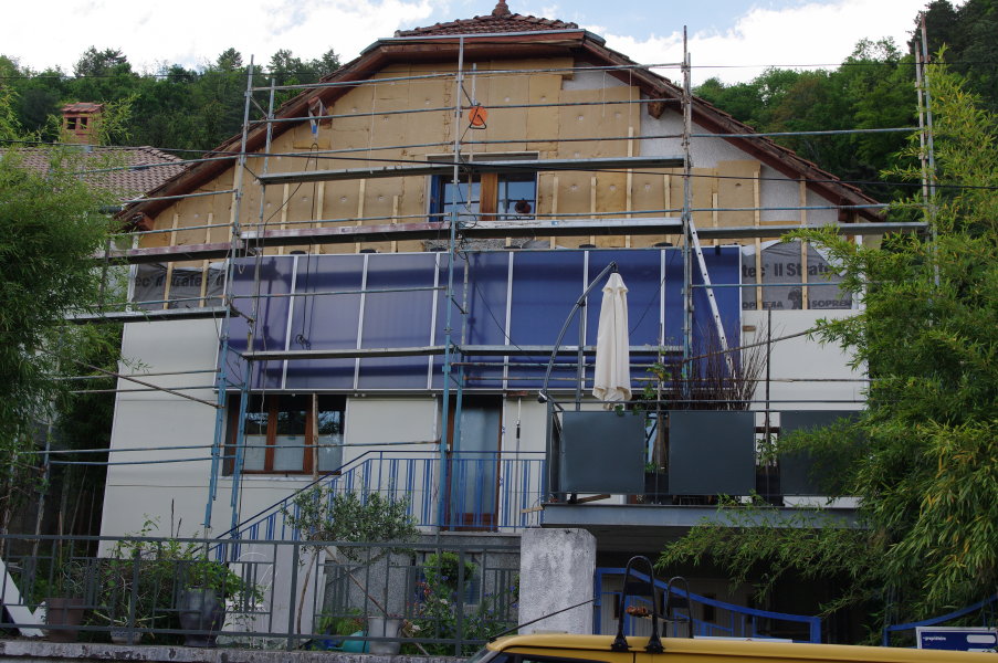 19- Isolation exterieure facade avant en cours