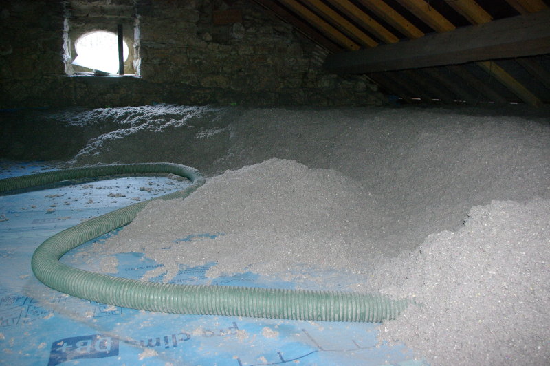 2-Soufflage de 40cm de ouate de cellulose