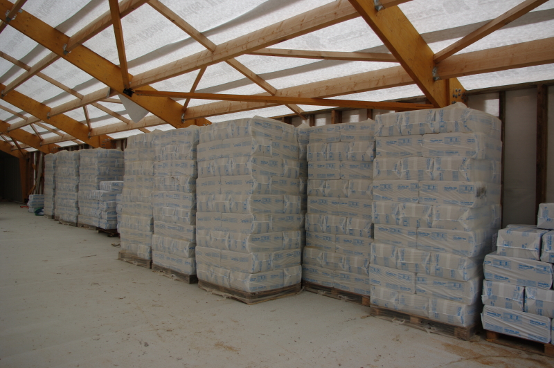 12 tonnes de ouate de cellulose seront necessaire